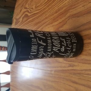 On the go Aladdin brand metal 16oz coffee mug with screw on lid
